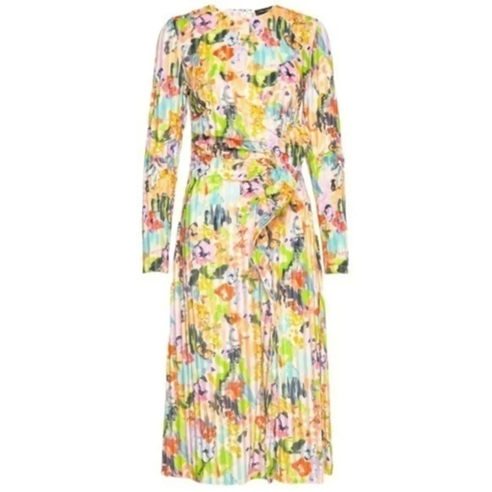 RARE htf 𝗦𝗧𝗜𝗡𝗘 𝗚𝗢𝗬𝗔 Gianni Velvet Midi Dress, XS